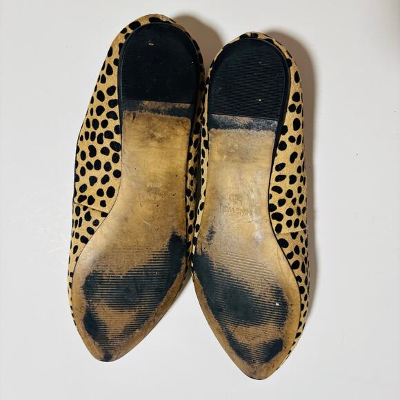 Nine West Cheetah Print Cow Fur Flats – Pointed Toe Slip-On - Picture 7 of 7